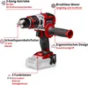 Einhell TE-CD 18 Li-i, Trapano a mano, Senza chiave, Nero, Anteprima dell’immagine prodotto 27
