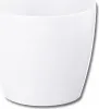 A white pot with a glossy finish. Produktbild-Vorschau