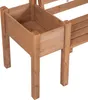 Rustikale Gartenbank aus Tannenholz mit Pflanzkästen, Produktbild-Vorschau 5