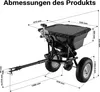 Wiltec Streuwagen GT1507 29L für Dünger, Saatgut, Produktbild-Vorschau 3