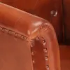 vidaXL Fauteuil marron cuir véritable Voir les images du produit 10