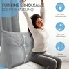 ELONEO Rückenkissen 70 cm breit, Keilkissen für Bett und Produktbild-Vorschau 2