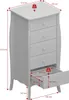 Steens Schrank mit Schubladen Baroque Weiß 5 Schubladen Produktbild-Vorschau 6