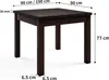 Masseno ESSTISCH DARIO 90 cm - 190 cm / 90 cm x 77 cm Produktbild-Vorschau 3