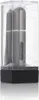 A silver perfume atomizer in a clear plastic case with a black base. Náhled obrázku produktu