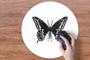 MuchoWow® Mauspad Mousepad Schmetterling - Tiere - Retro - Produktbild-Vorschau 3