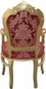 A single ornate armchair shown from the back. Produktbild-Vorschau