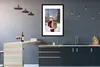 MuchoWow® Gerahmtes Poster Der Weihnachtsmann geht mit Produktbild-Vorschau 5