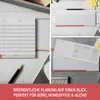 Roter Tischkalender Wochenplaner undatiert – 53 Blatt für 1 Produktbild-Vorschau 6