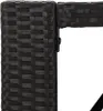 Bartisch mit Glasplatte Schwarz 185x80x110 cm Poly Rattan Produktbild-Vorschau 5