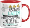 Kiteboarding-Lehrerin Tasse Geschenk Lustig Abstand Halten Produktbild-Vorschau 1