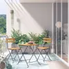 vidaXL 3dílný bistro set Skládací z masivního dřeva Akácie Náhled obrázku produktu 2