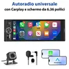 Junsun 6,36" CarPlay wireless Android Auto 1 DIN Autoradio Anteprima dell’immagine prodotto 2