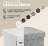 CASARIA® Hocker mit Stauraum Weiß Faltbar Deckel Kunstleder Produktbild-Vorschau 8