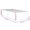 Bettgestell ohne Matratze Blau 90x200 cm Stoff Produktbild-Vorschau 9