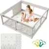 Baby Laufgitter mit Matte 150x150 cm, Laufstall Baby mit Produktbild-Vorschau 1