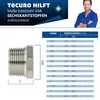 tecuro Stopfen mit Sechskant Edelstahl V4A (AISI 316), AG 1 Produktbild-Vorschau 4