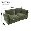 Canapé 2 places Merax, design moderne, modèle loveseat avec Voir les images du produit 4