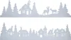 Fensterbild Winterlandschaft im 2er Set - Deko Häuserzeile Produktbild-Vorschau 1