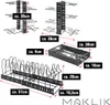 Teleskop Pfannen Organizer mit 12 Ablagen - Topfdeckel Produktbild-Vorschau 7