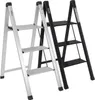 Alu Trittleiter 3-stufig silber klappbar 150 kg Anti-Rutsch Produktbild-Vorschau 1