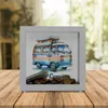 Campervan Rahmen Spardose aus Holz mit Spruch I love Produktbild-Vorschau 2