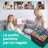 Extralink Set Pennarelli Alcol 100 Colori, Marker Disegno Anteprima dell’immagine prodotto 7