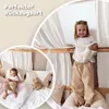 Musselin Hausbett Himmel für Kinderzimmer mit Gold Produktbild-Vorschau 3
