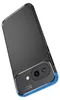 A black and blue phone case with a carbon fiber texture. Produktbild-Vorschau