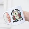 Just A Girl Who Loves Anime & Cats Tasse Weiß für Anime Produktbild-Vorschau 4