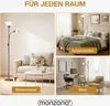 MONZANA® Piantana Lampada da Terra 175cm 2 Luci E27 E14 Anteprima dell’immagine prodotto 7
