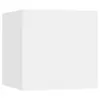 A white cube-shaped product, likely a nightstand or storage unit, is shown from a three-quarter angle against a plain white background. Náhľad obrázku produktu