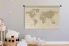 MuchoWow® Wandteppich Wandbehang Weltkarte - Vintage - Produktbild-Vorschau 4