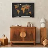 Vliesstoff Leinwandbild - World Map: Secrets of the Earth Produktbild-Vorschau 4