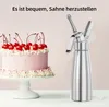 A cake decorated with cherries and cream, next to a cream dispenser. Produktbild-Vorschau