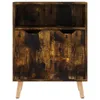 vidaXL Príborník Smoked Oak 60x30x72 cm Inžinierske drevo Náhľad obrázku produktu 3