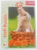 The image shows the packaging of a Trefl puzzle featuring a cute rabbit. Produktbild-Vorschau