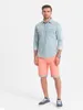 Ombre Clothing Pánské plátěné kraťasy Bugsy lososová XXL Náhled obrázku produktu 2