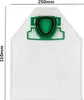 A vacuum cleaner bag with dimensions indicated. Produktbild-Vorschau