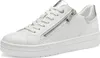 A white sneaker with silver accents and a zipper is shown against a white background. Náhľad obrázku produktu