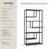 tectake® Standregal Venda inklusive Kippschutz, 85 x 35 x Produktbild-Vorschau 5