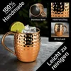 Moscow Mule Becher 6er Set Edelstahl Cocktail Glühwein Produktbild-Vorschau 4