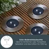 MeLiTec 3er-Set Solar-Bodeneinbauleuchte SEL03, rund, Produktbild-Vorschau 3