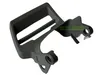 A black plastic chainsaw handle grip is shown against a white background. Anteprima dell’immagine prodotto