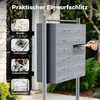 System skrzynek na listy Wiltec 12 w kolorze srebrnym 945 x Podgląd zdjęcia produktu 10