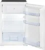An open, empty white refrigerator with shelves and door compartments. Produktbild-Vorschau