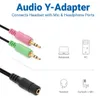 deleyCON 20cm Headset PC Laptop Adapter, 3,5mm CTIA TRRS Produktbild-Vorschau 4