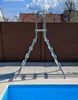 Edelstahl Poolleiter BIG XXL Hochbeckenleiter Leiter Produktbild-Vorschau 2
