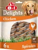 8in1 Delights Chicken Kau-Spiralen - gesunder Kausnack für Produktbild-Vorschau 1
