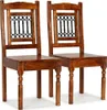 vidaXL Sedie da pranzo 2 pz. Legno massiccio con finitura Anteprima dell’immagine prodotto 8